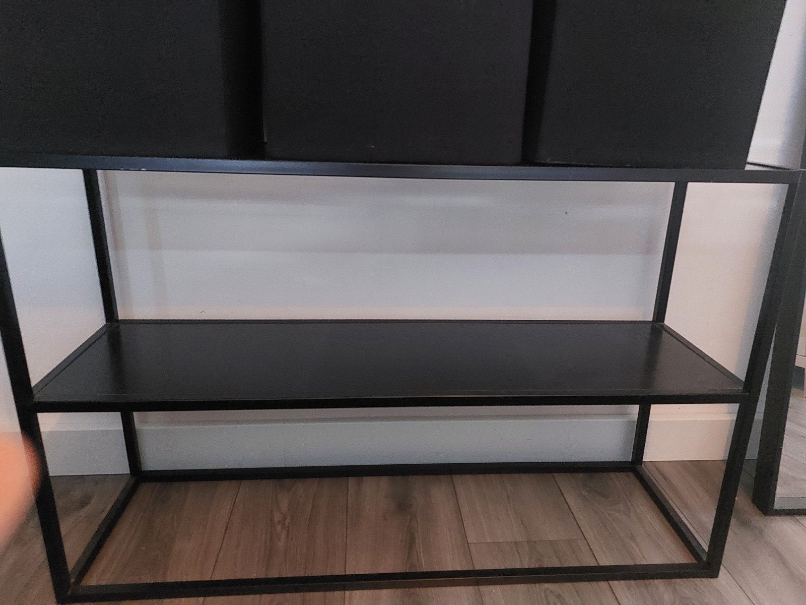 Vakkenkast zwart, Ophalen, 25 tot 50 cm, Rechthoekig, 100 tot 150 cm