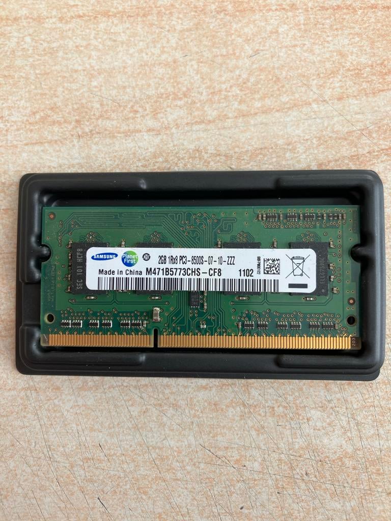 Samsung 2GB DDR3 RAM Geheugen voor Laptop (M471B5773CHS-CF8), Verzenden, DDR3, Zo goed als nieuw, 2 GB