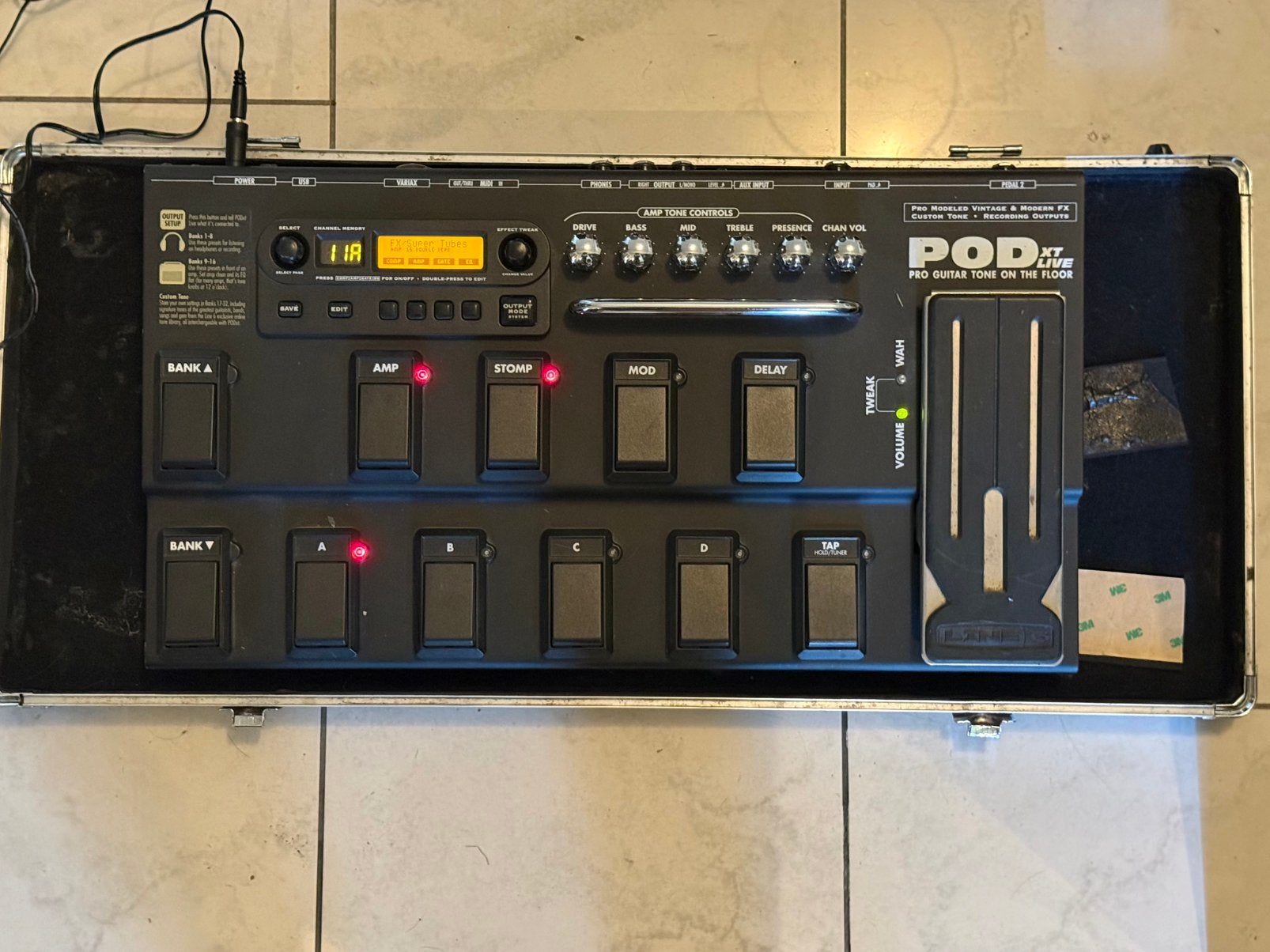 Line 6 POD XT Live gitaar multi-effect processor, Muziek en Instrumenten, Effecten, Gebruikt, Multi-effect, Ophalen of Verzenden