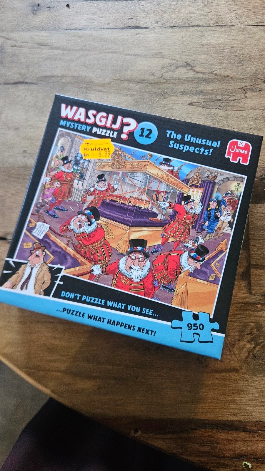 Wasgij Mystery Puzzel 12 - The Unusual Suspect (950 stukjes), Ophalen, 500 t/m 1500 stukjes, Gebruikt, Legpuzzel
