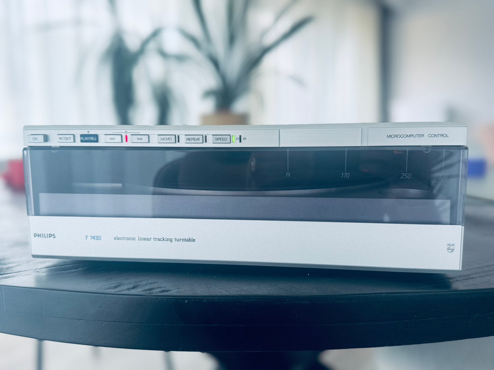Philips F 7430 linear tracking turntable, Ophalen of Verzenden, Zo goed als nieuw