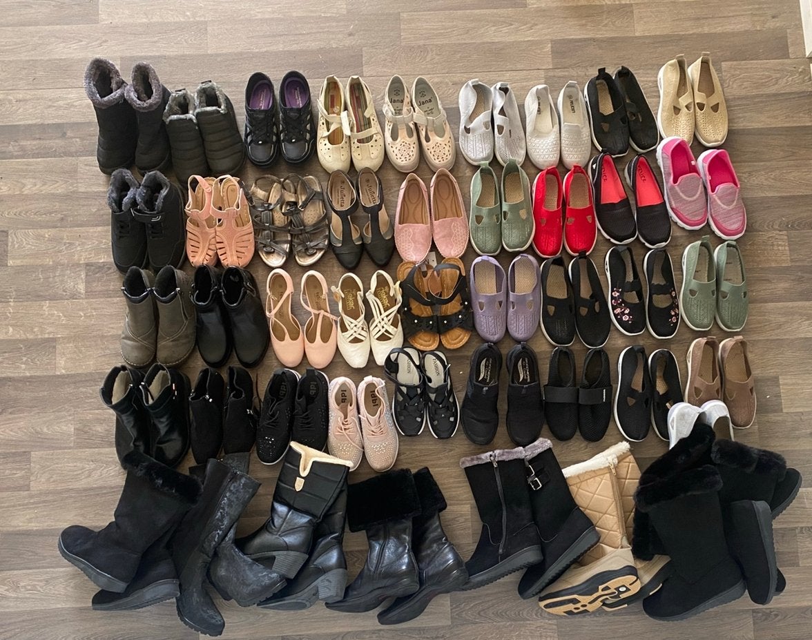 Grote Partij: 27 Tassen + 27 Portemonnees + 46 Schoenen, Ophalen, Zo goed als nieuw, Overige typen