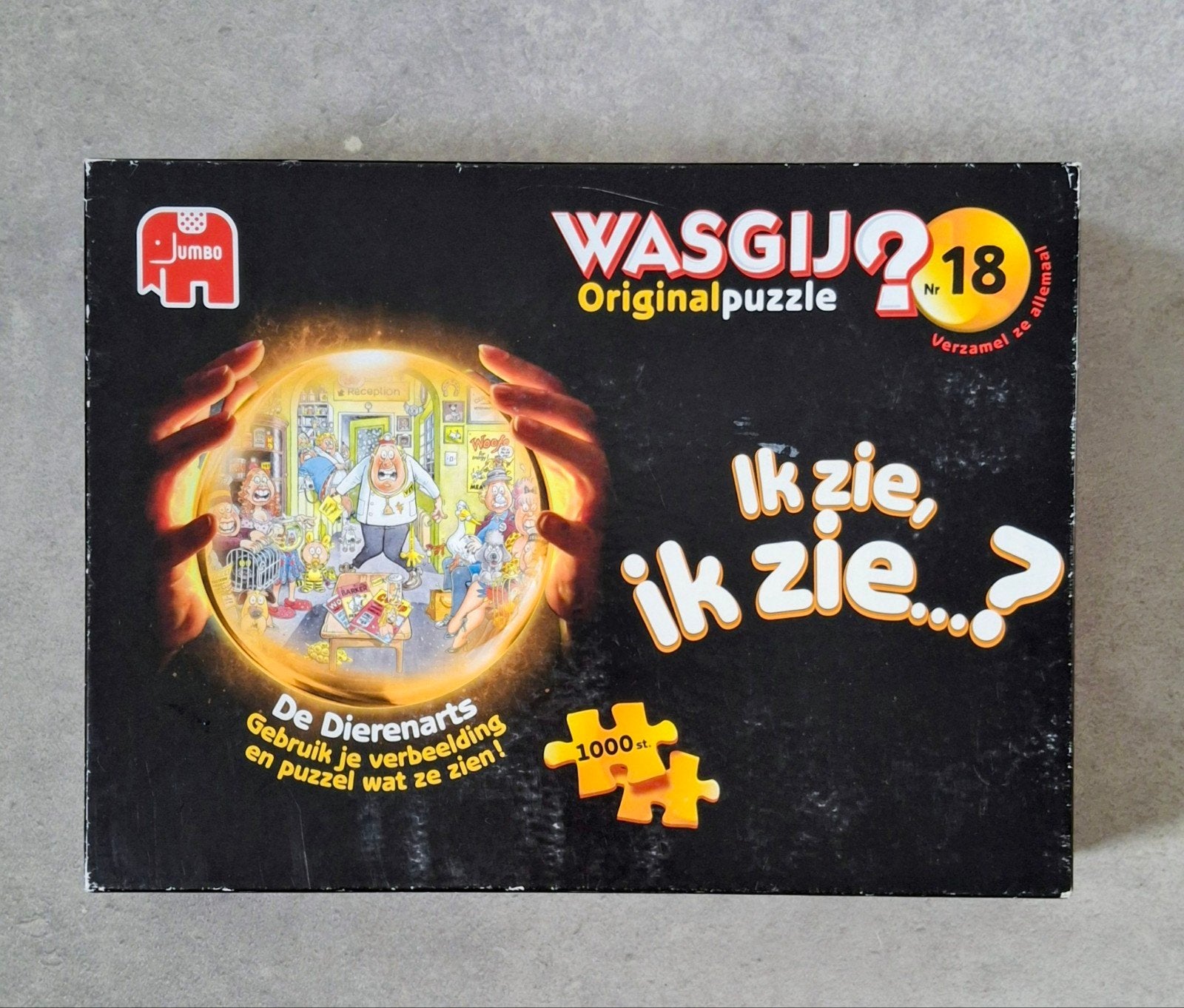 Wasgij Original 18: De Dierenarts, Ophalen of Verzenden, 500 t/m 1500 stukjes, Gebruikt, Legpuzzel