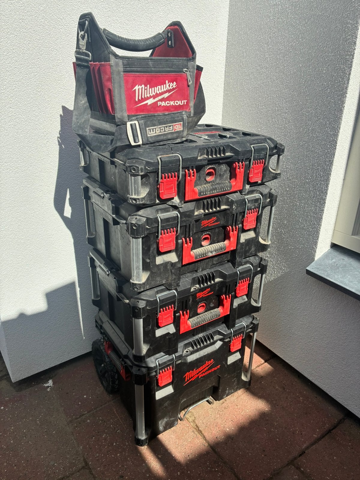 Milwaukee packout, Ophalen, Zo goed als nieuw
