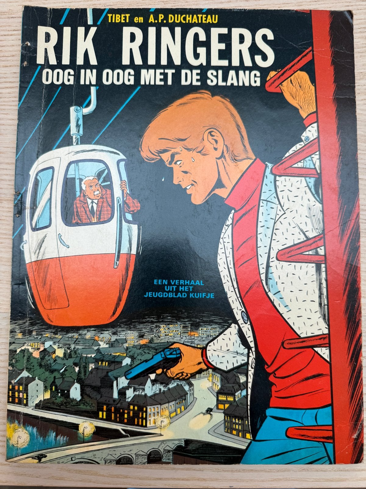 Rik Ringers - Oog in oog met de slang (1969), Eén stripboek, Ophalen of Verzenden, Gelezen