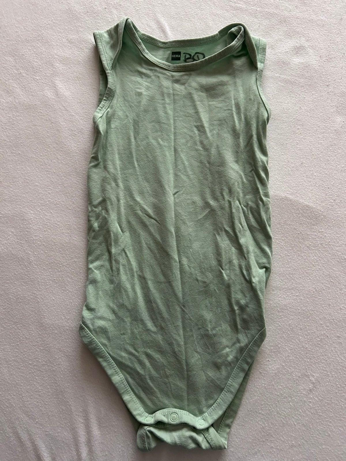 Hema Rompertje Groen Maat 86-92, Ophalen of Verzenden, Zo goed als nieuw, Jongetje of Meisje, Nacht- of Onderkleding