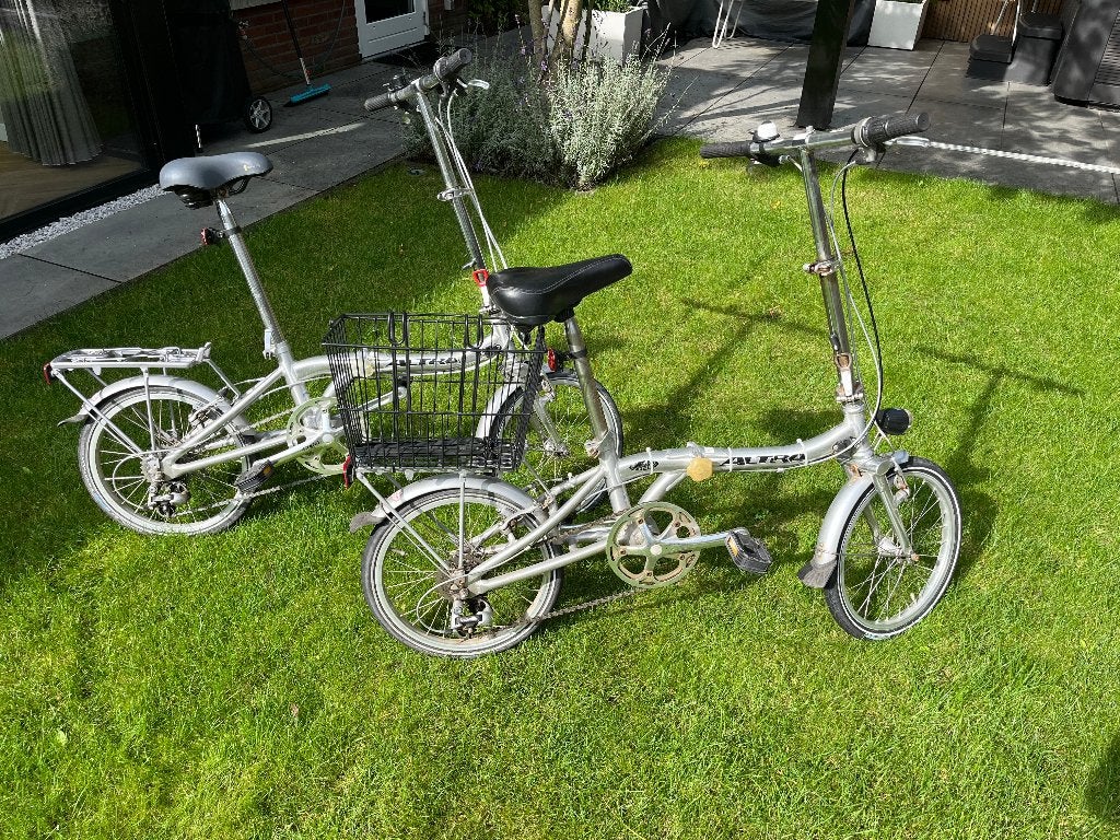 2 zeer goede VOUWFIETSEN met versnelling, Overige merken, Gebruikt, Velgrem, 16 tot 18 inch