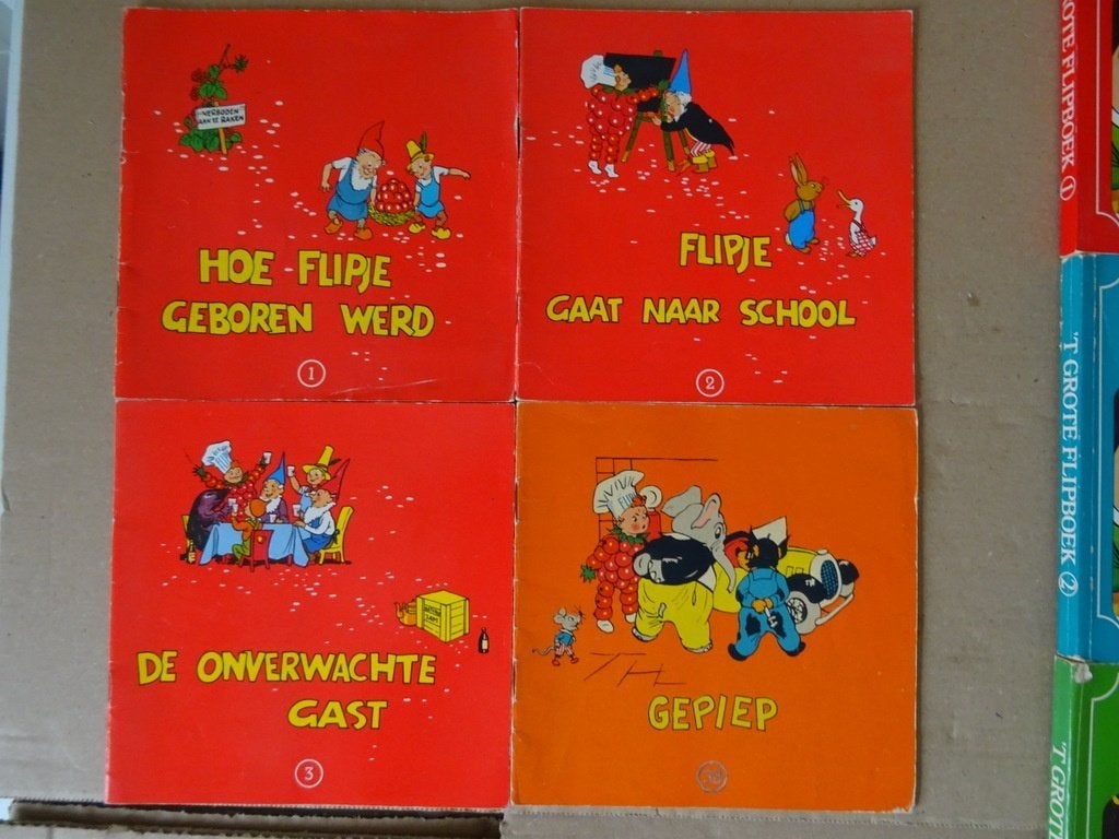Flipje collectie vintage Flipje boekjes Avonturen van Flipje, Boeken, Gelezen, E.M Ten Harmsen, Ophalen of Verzenden, Meerdere stripboeken