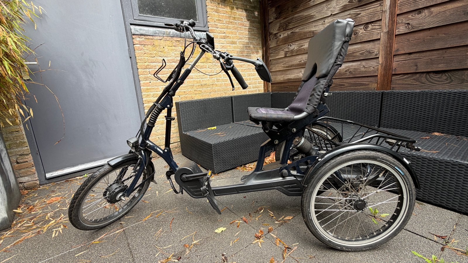 Nijland Singly Air driewielfiets e-bike, Ophalen, Gebruikt, Schijfrem
