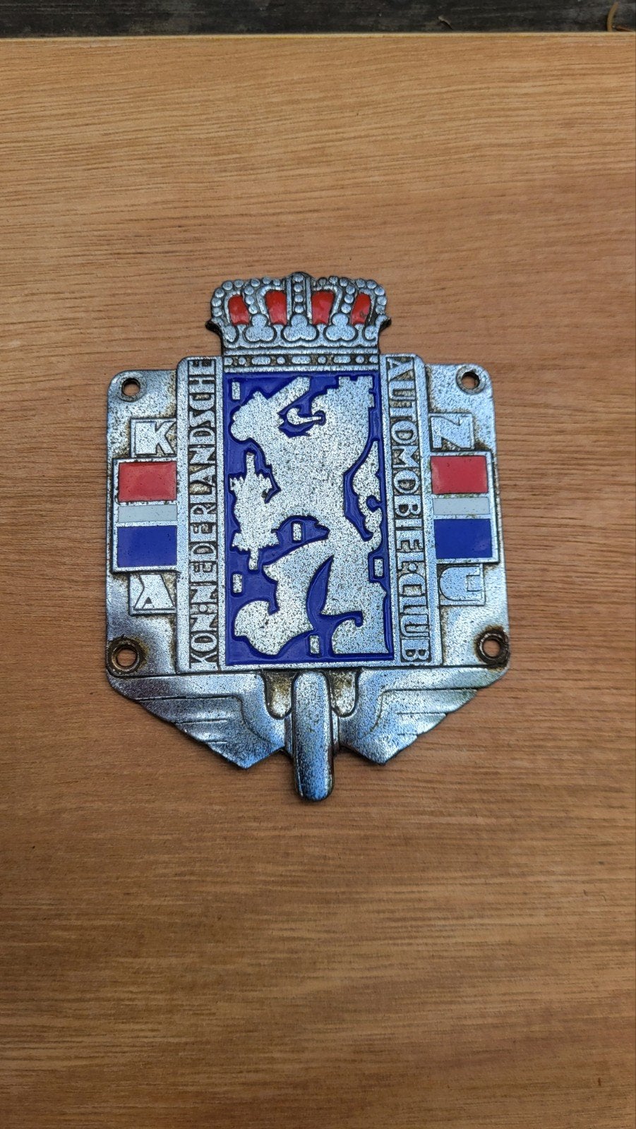 Oude K.N.A.C. auto badge, Auto diversen, Ophalen of Verzenden, Gebruikt