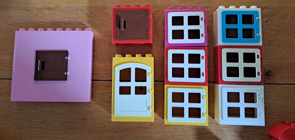 Diverse Duplo deuren en raamkozijnen, Ophalen of Verzenden, Gebruikt, Losse stenen, Duplo