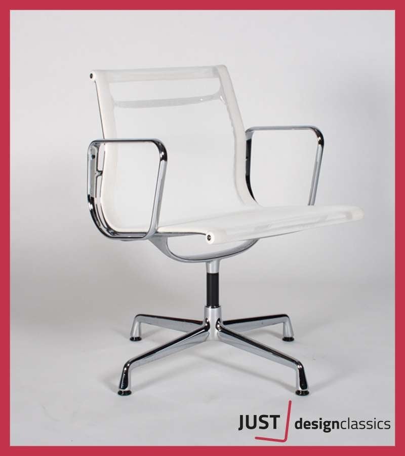 Vitra ea108 Wit Netweave Chroom  (voorraad:18), Niet ingevuld, Zo goed als nieuw, Niet ingevuld, Niet ingevuld