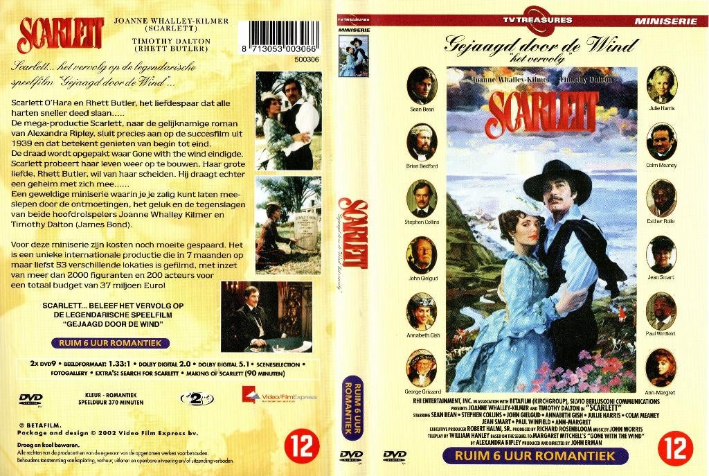 Scarlett, Cd's en Dvd's, Vanaf 12 jaar, Ophalen of Verzenden, Zo goed als nieuw, Boxset