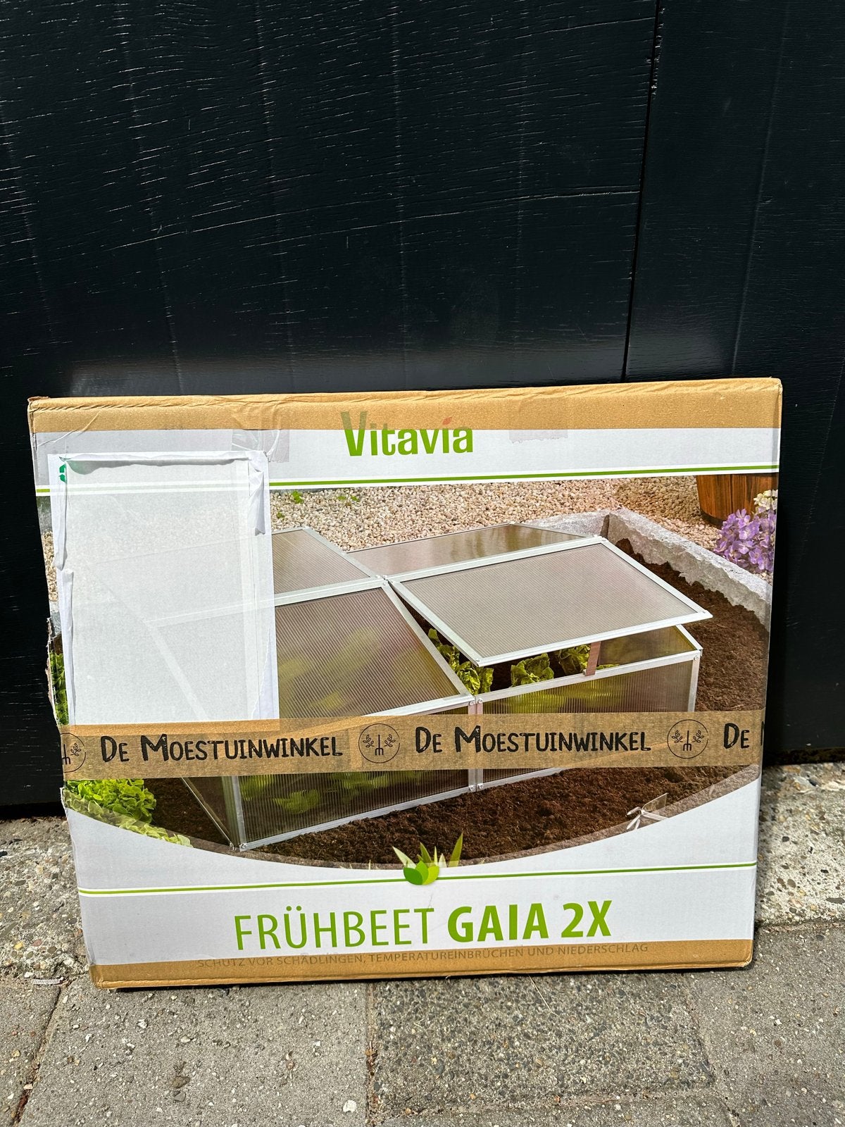 Vitavia Frühbeet Gaia 2X - Kleine Moestuinkas, Polycarbonaat, Ophalen of Verzenden, Aluminium, Kweekkas