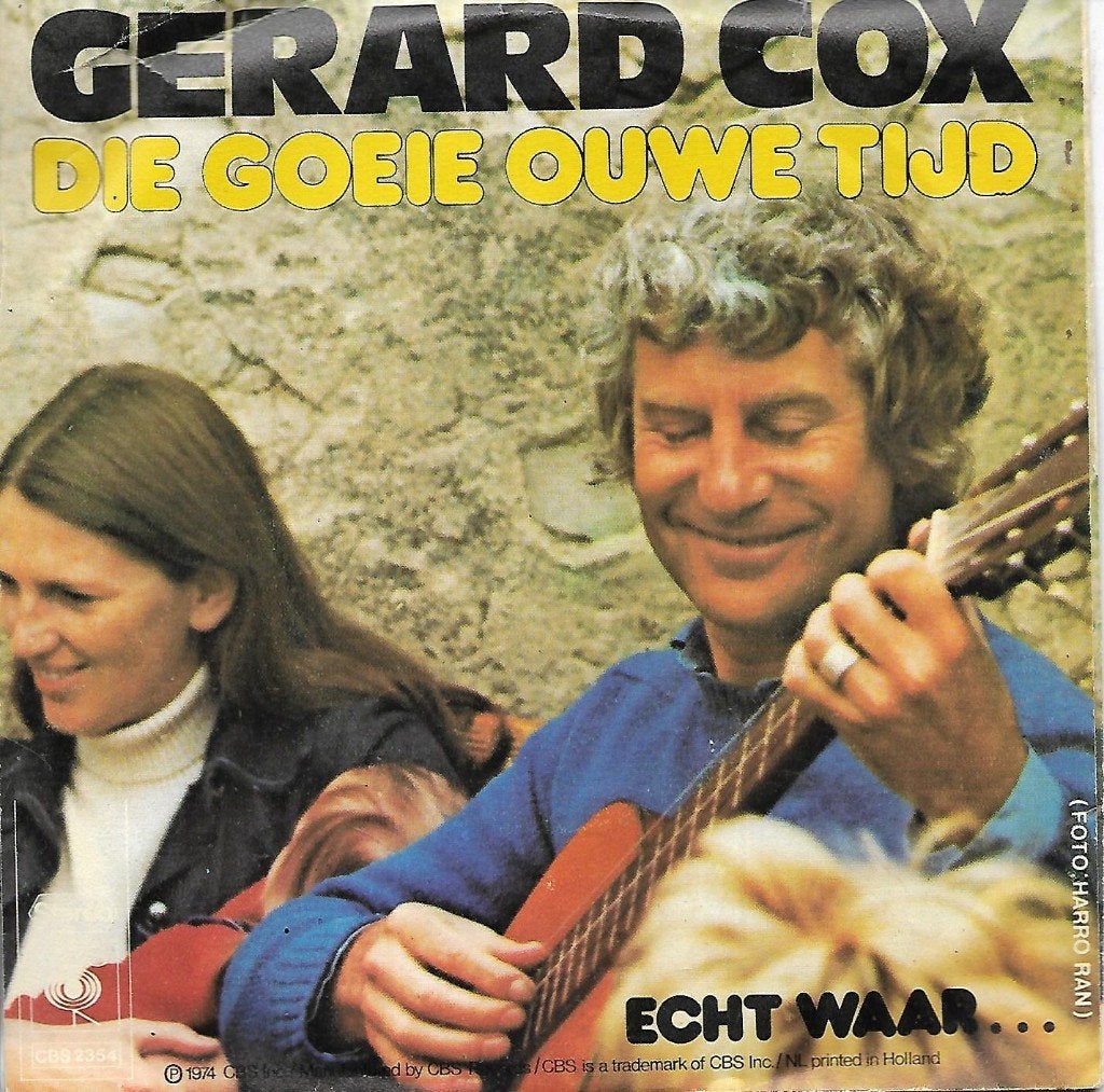 Gerard Cox - Die goeie ouwe tijd, Verzenden, Zo goed als nieuw, 7 inch, Nederlandstalig