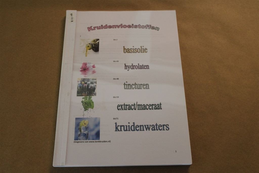 Reader over Kruidenvloeistoffen., Ophalen of Verzenden, Zo goed als nieuw, Overige onderwerpen, Achtergrond en Informatie