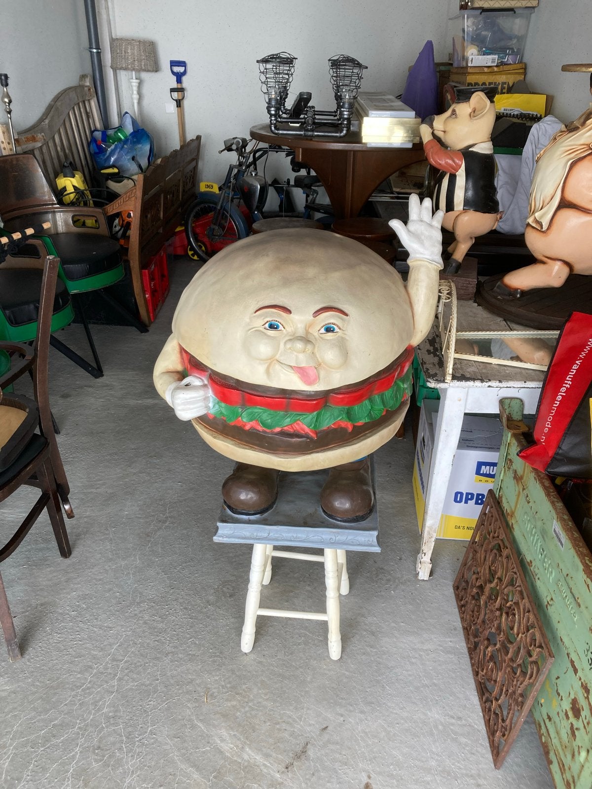 Unieke Hamburger Beeld - Decoratie voor Horeca/Winkel, Ophalen