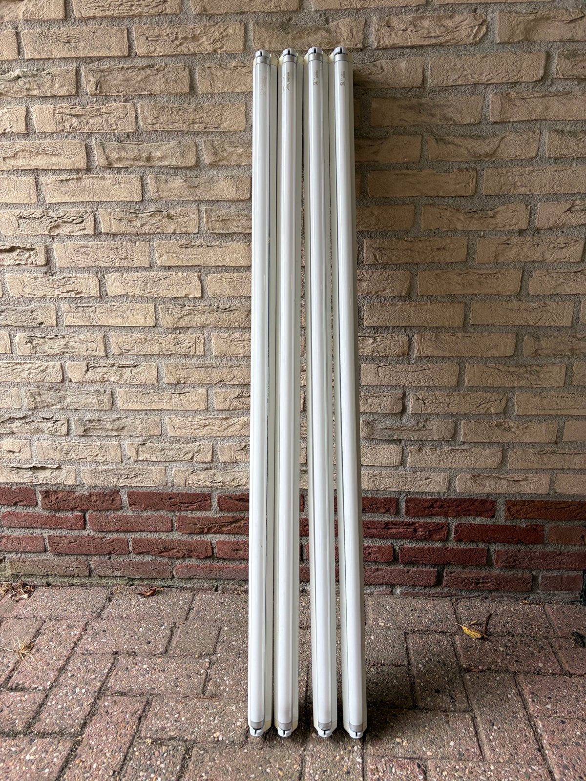 4 Mastec TL balken 120cm 36W met armatuur, Wit, Overige merken, Gebruikt, G13 (TL)