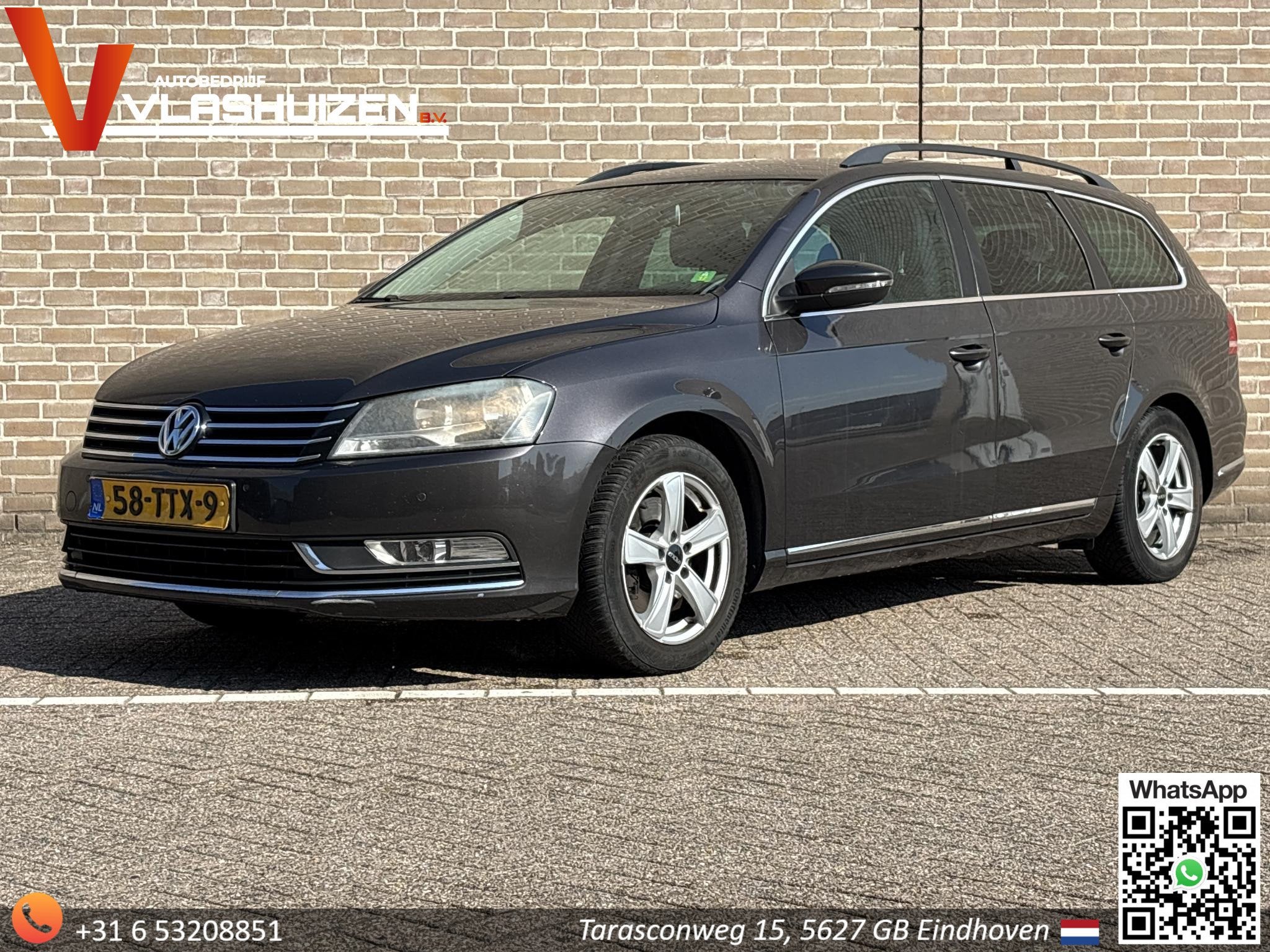 Volkswagen Passat Variant 1.4 TSI Highline BlueMotion DSG Au, Auto's, Euro 5, Gebruikt, Zwart, Bruin