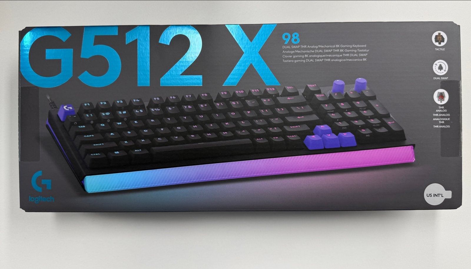 Logitech G512 X Toetsenbord & G502 X Plus Muis Set, Gaming toetsenbord, Nieuw, Ophalen of Verzenden, Qwerty