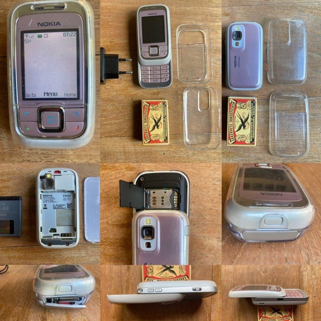 Roze mini Nokia 6111 RM-82 camera 2x covers + stekker schuif, Telecommunicatie, Mobiele telefoons | Nokia, Gebruikt, Schuifmodel