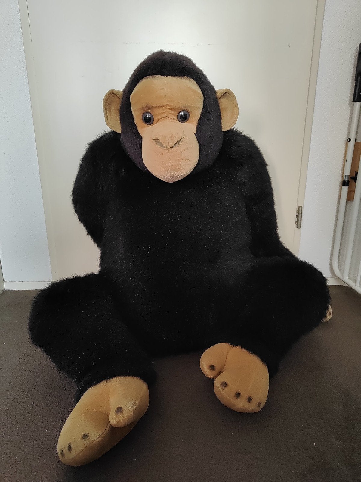 Mega grote apen knuffel, Ophalen, Zwart, Overige typen, Middelgroot (20 tot 80 cm)