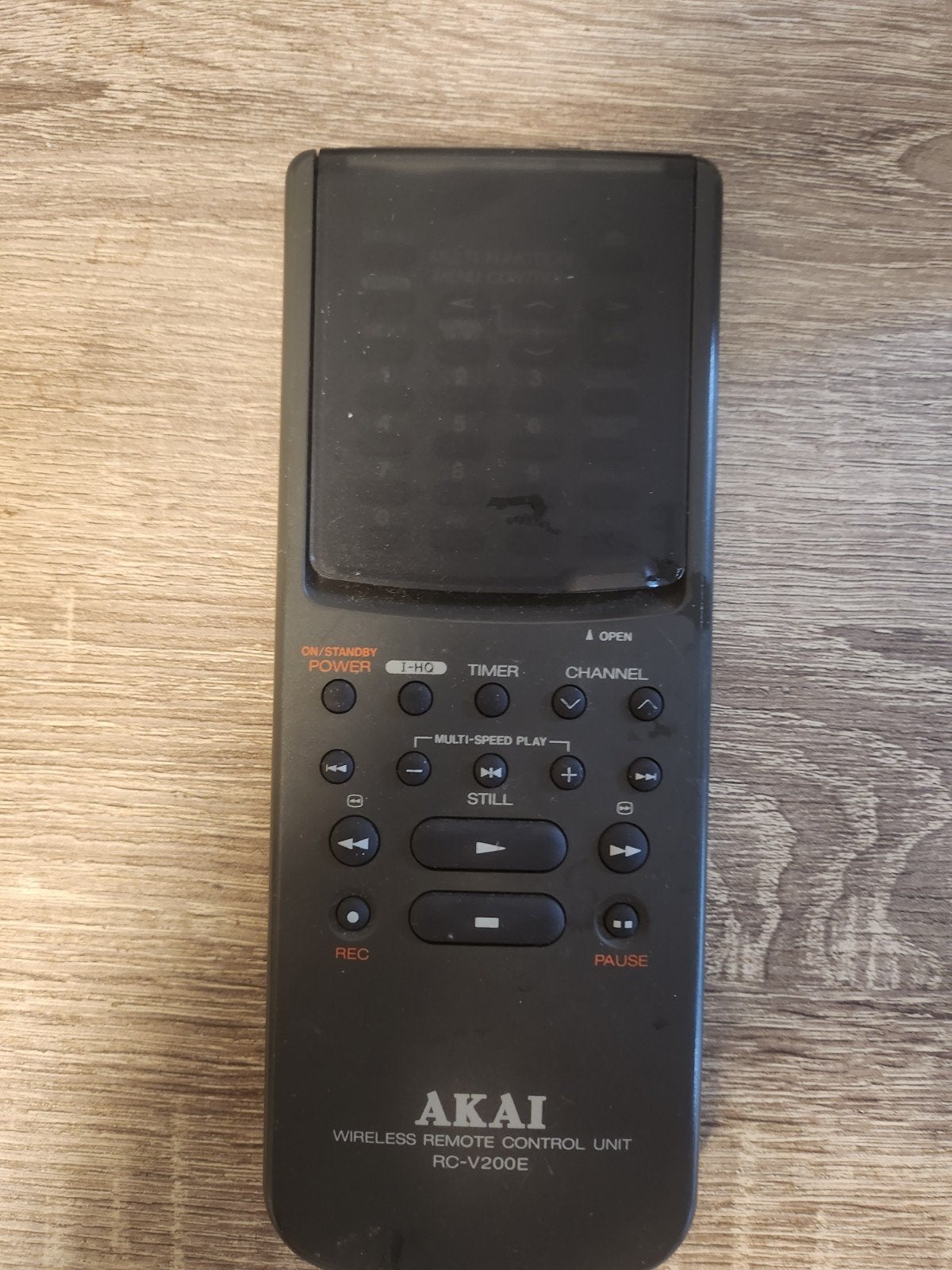 Akai RC-V200E Afstandsbediening voor VCR, Ophalen of Verzenden, Gebruikt, Origineel, Vhs