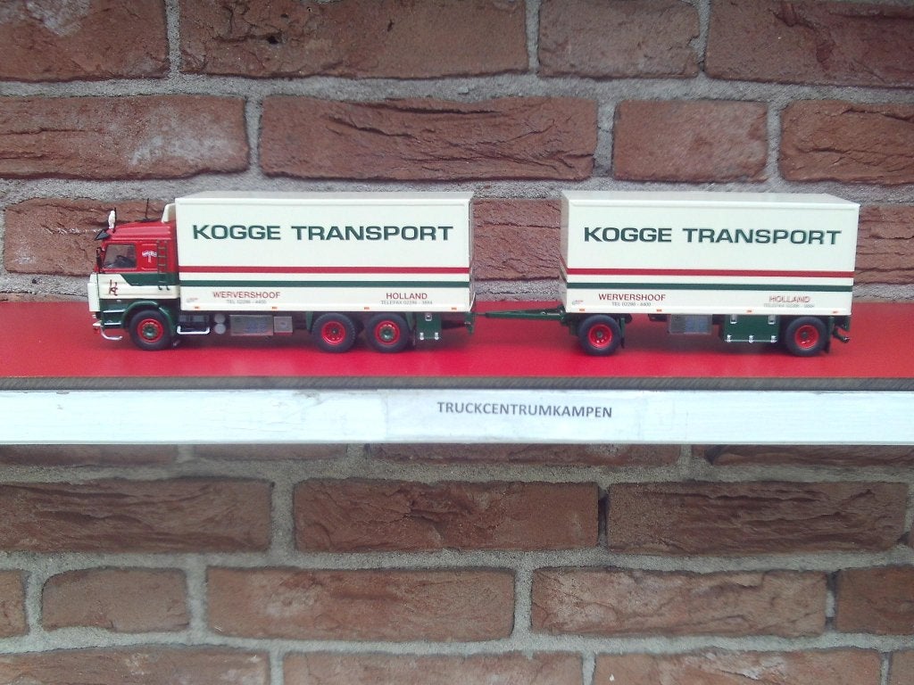 Tekno  Scania  143  van  Kogge  Transport., Hobby en Vrije tijd, Modelauto's | 1:50, Ophalen of Verzenden, Nieuw, Bus of Vrachtwagen