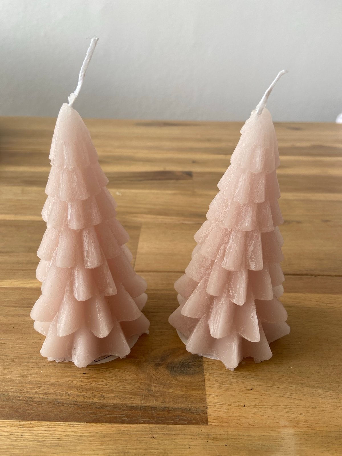 Rustik Lys Kerstboom Kaarsen - Roze (2 stuks), Overige merken, Ophalen of Verzenden, Roze, Kaars