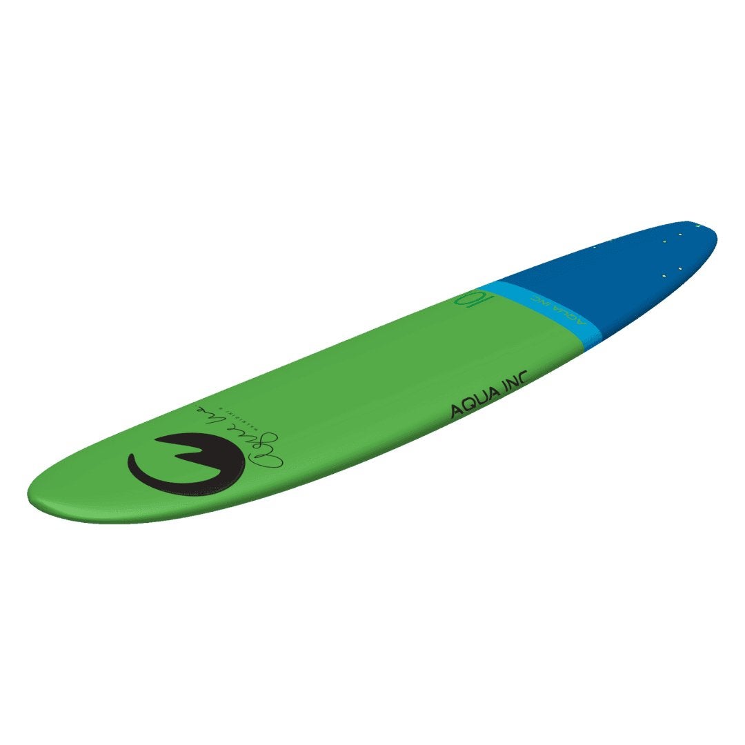 Aqua Inc. Arouna Softtop Surfboard 10’0″ x 24 1/8″ Groen EPS, Watersport en Boten, Golfsurfen, Longboard, Gebruikt, Met koord