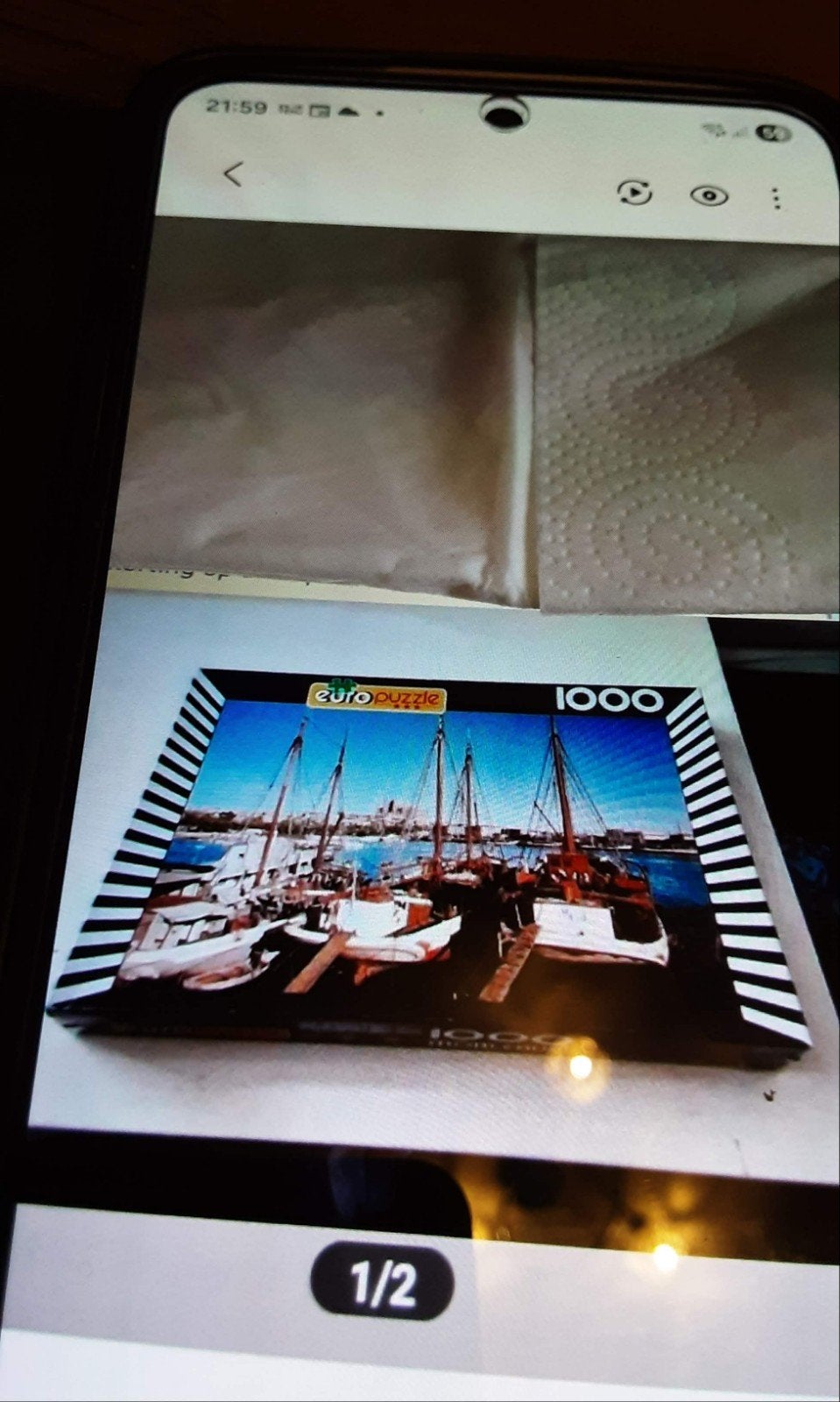 puzzel van 1000 stukjes., Ophalen of Verzenden, 500 t/m 1500 stukjes, Zo goed als nieuw, Legpuzzel