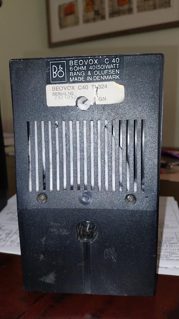 Bang&Olufsen C40 compacte speakers (zwart)., Ophalen, 120 watt of meer, Front, Rear of Stereo speakers, Overige merken