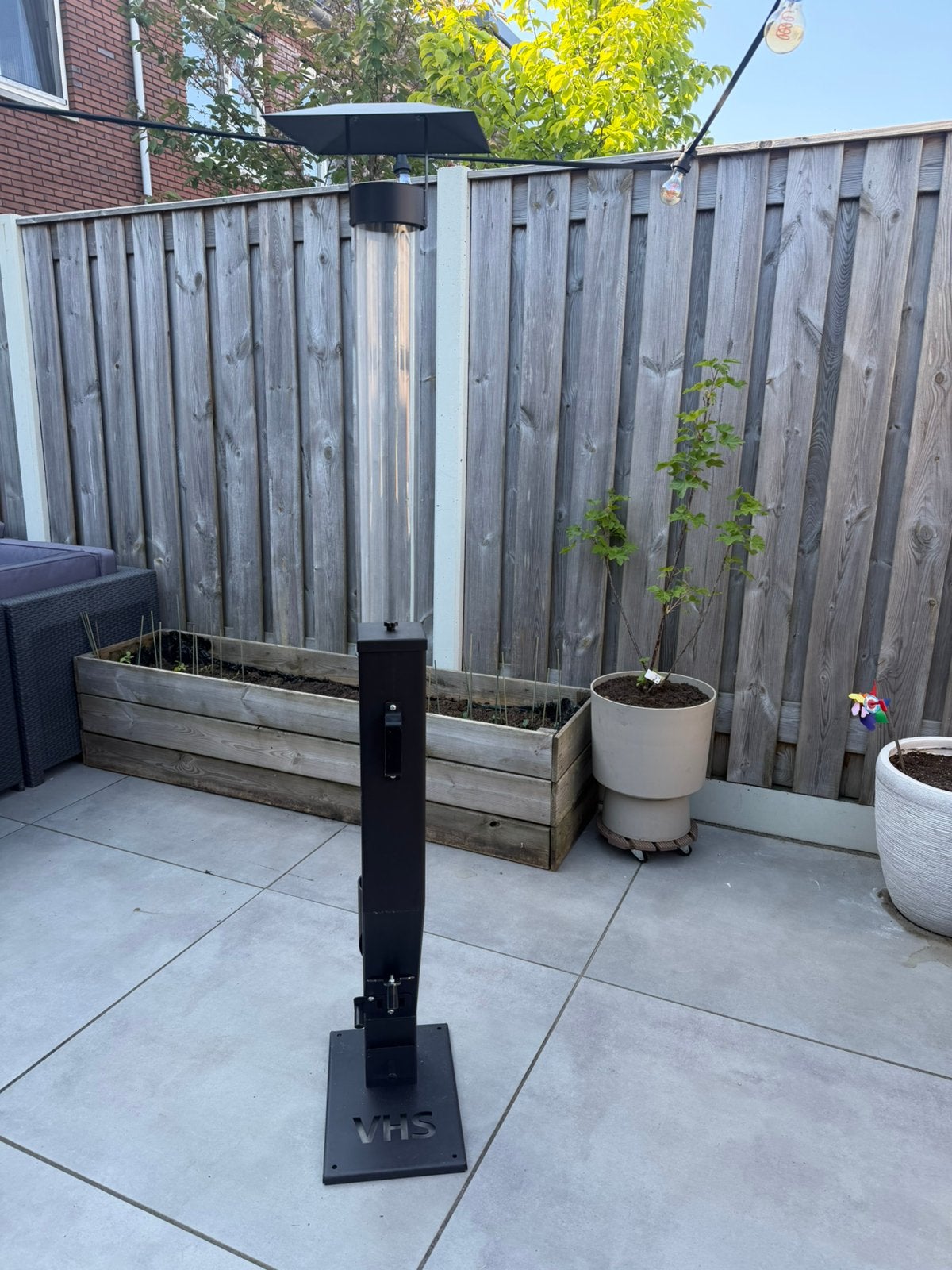 Vuurkachel terrasverwarmer haard nieuw inc 15kg houtpellets, Ophalen, Nieuw, Gas, Vloer