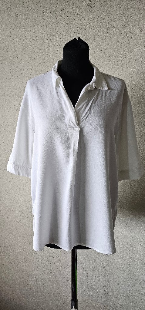 Witte top van YAYA Women maat L (22725), Wit, Ophalen of Verzenden, YAYA Women, Korte mouw