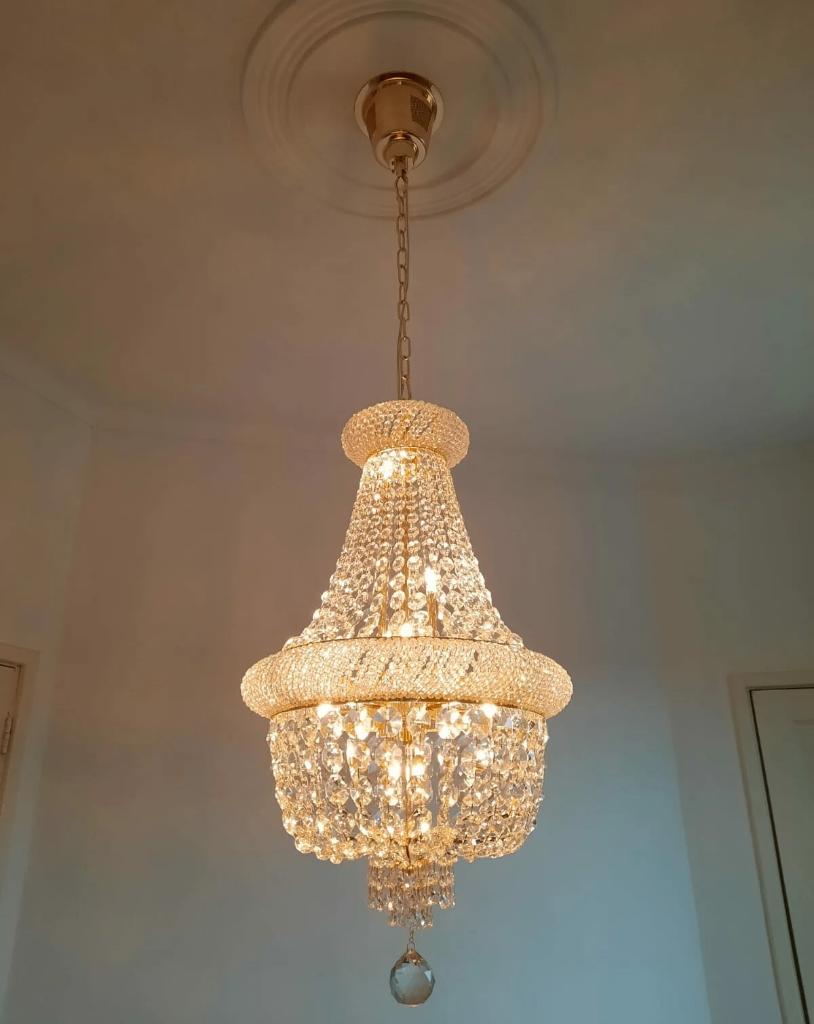 De mooiste lampen kristal, design en lusters.Kroonluchters.., Huis en Inrichting, Lampen | Hanglampen, Nieuw, Minder dan 50 cm