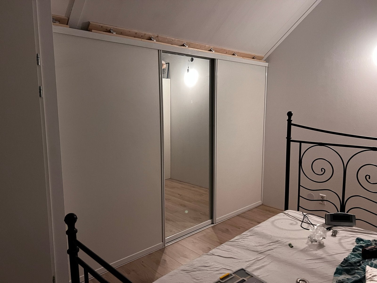 TEAB Grote schuifwand voor schuin dak (295x203,5 cm), Ophalen, Overige materialen, Gebruikt, 200 cm of meer