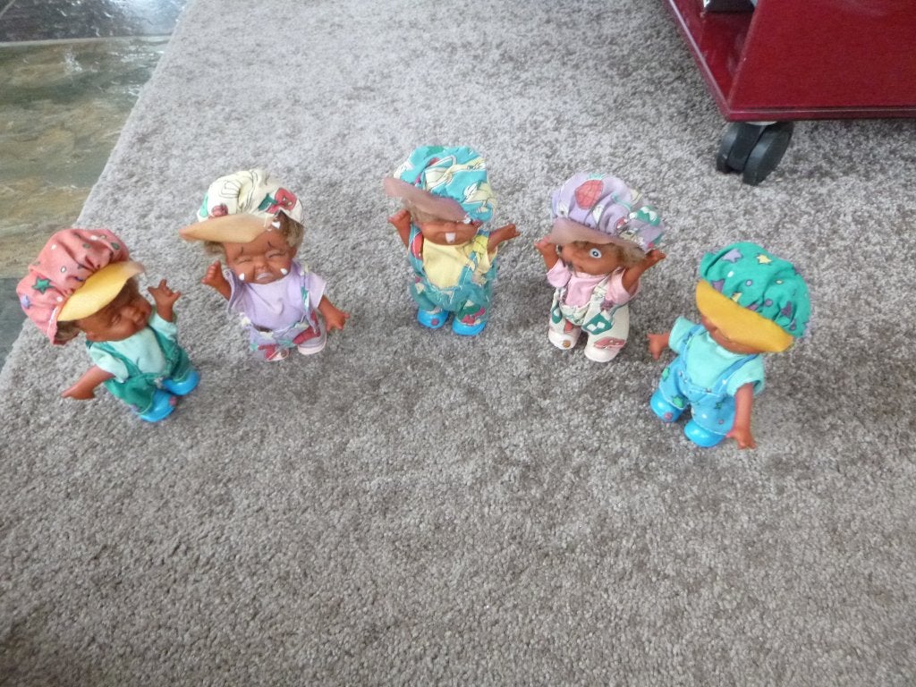 5 jaren '70 emo-poppetjes, Verzamelen, Ophalen of Verzenden, Overige typen
