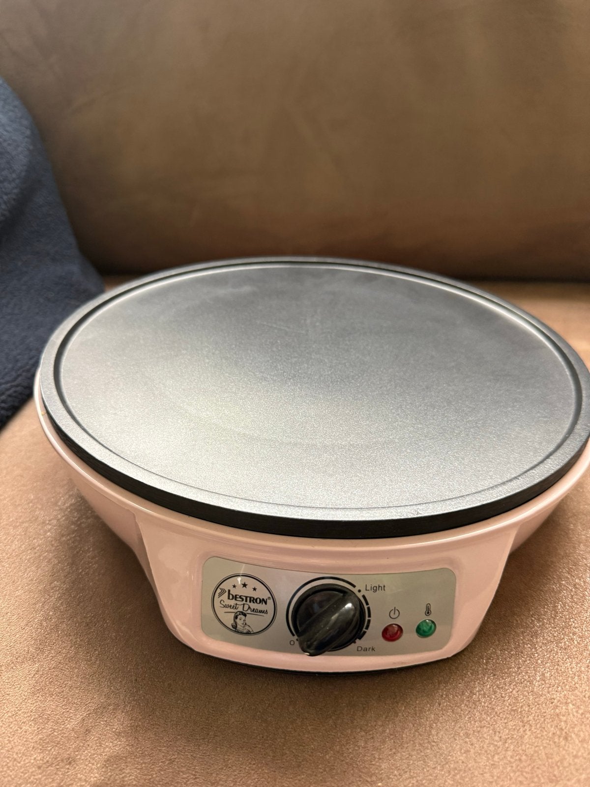 Bestron Sweet Dreams Crêpe Maker Roze 1000W - Zo goed als ni, Ophalen of Verzenden, Zo goed als nieuw