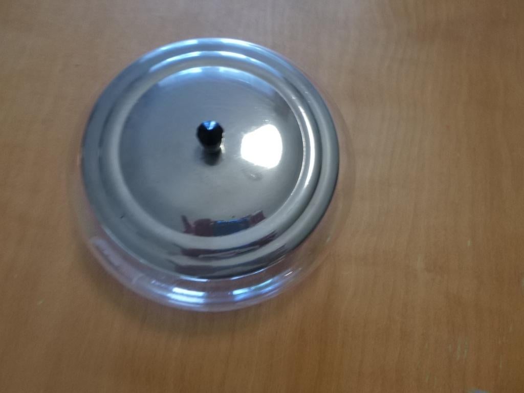 retro koektrommel (glas/metaal), Ophalen of Verzenden, Huis en Inrichting