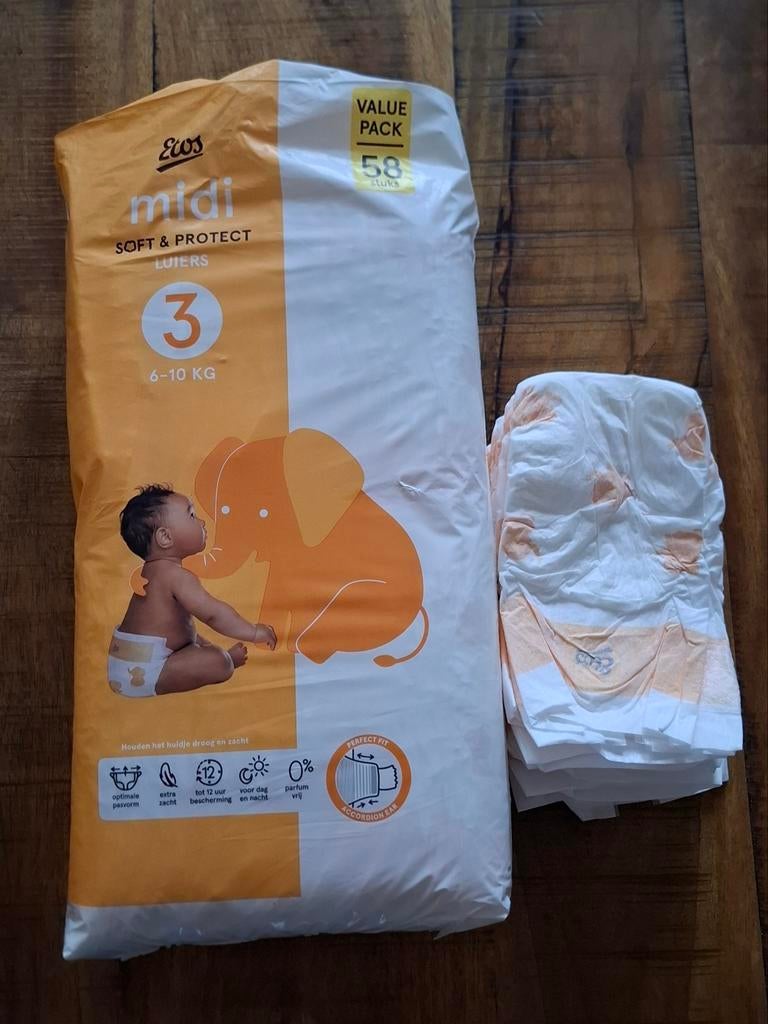 Etos Soft & Protect Luiers, maat 3, Ophalen of Verzenden, Nieuw