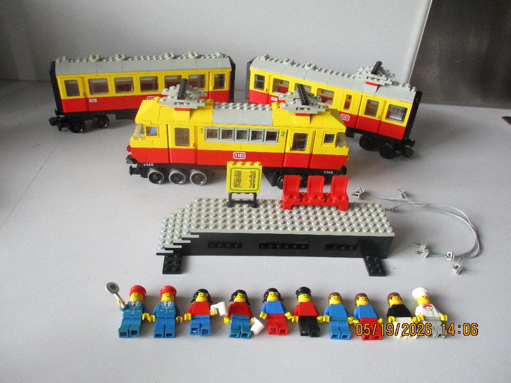 12v 7740 LEGO Personen Trein + OVP echt zeer goede staat!!, Compleet, Overige thema's, Lego, Ophalen of Verzenden