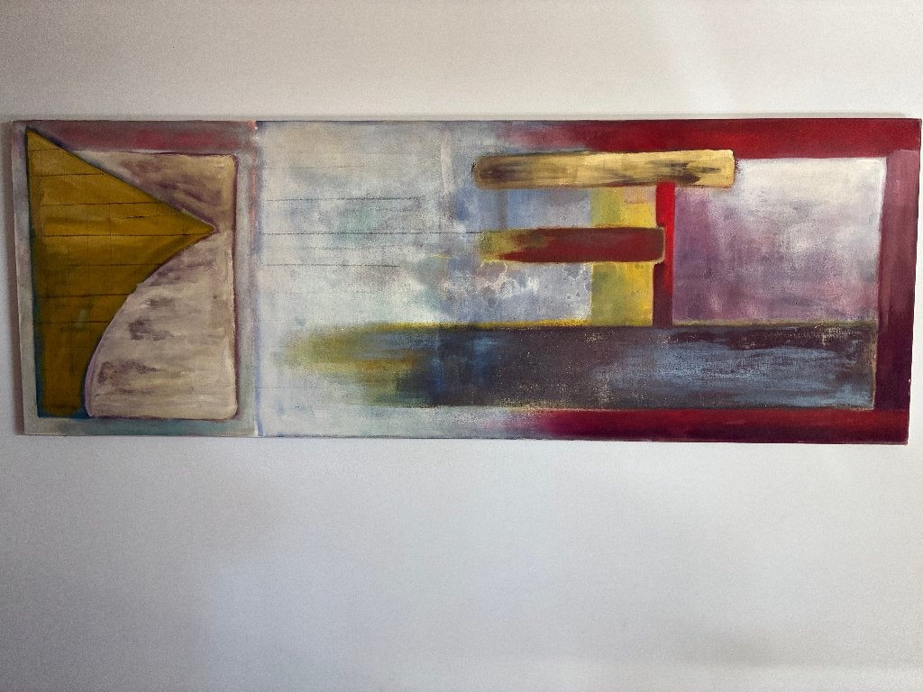 Schilderij abstract 1988, Ophalen