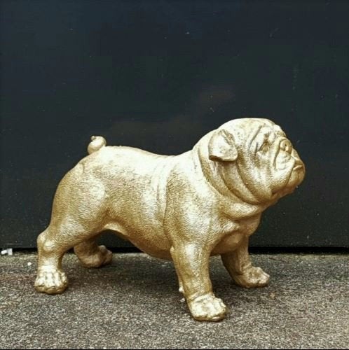 Engelse bulldog beeld decoratie hondenbeeld bulldog kunst, Verzenden, Nieuw, Dier