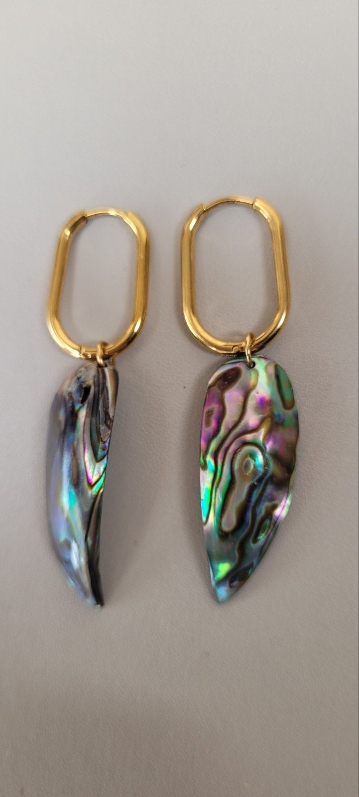 oorbellen met abalona schelp, Sieraden, Tassen en Uiterlijk, Overige materialen, Hangers, Nieuw, Ophalen of Verzenden
