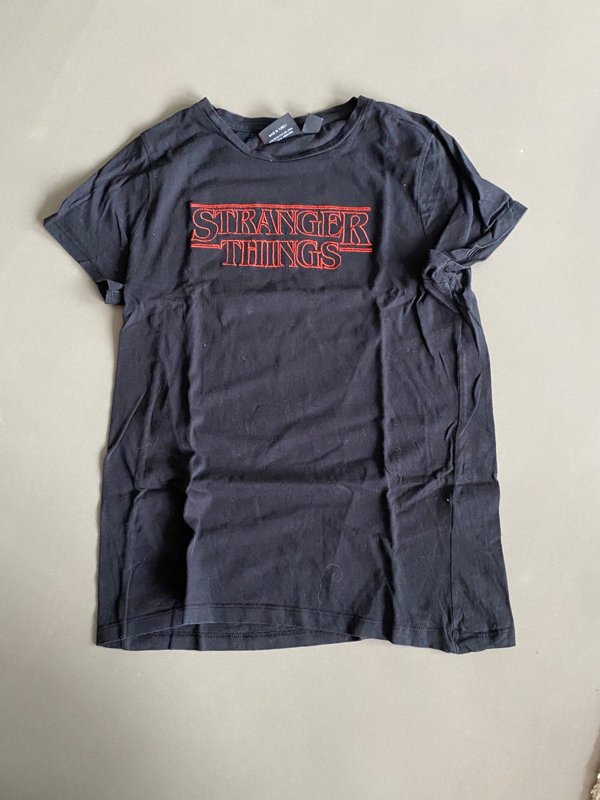 Zwart Stranger Things t shirt maat XS, nieuw, Zwart, Ophalen of Verzenden, Zo goed als nieuw, Korte mouw