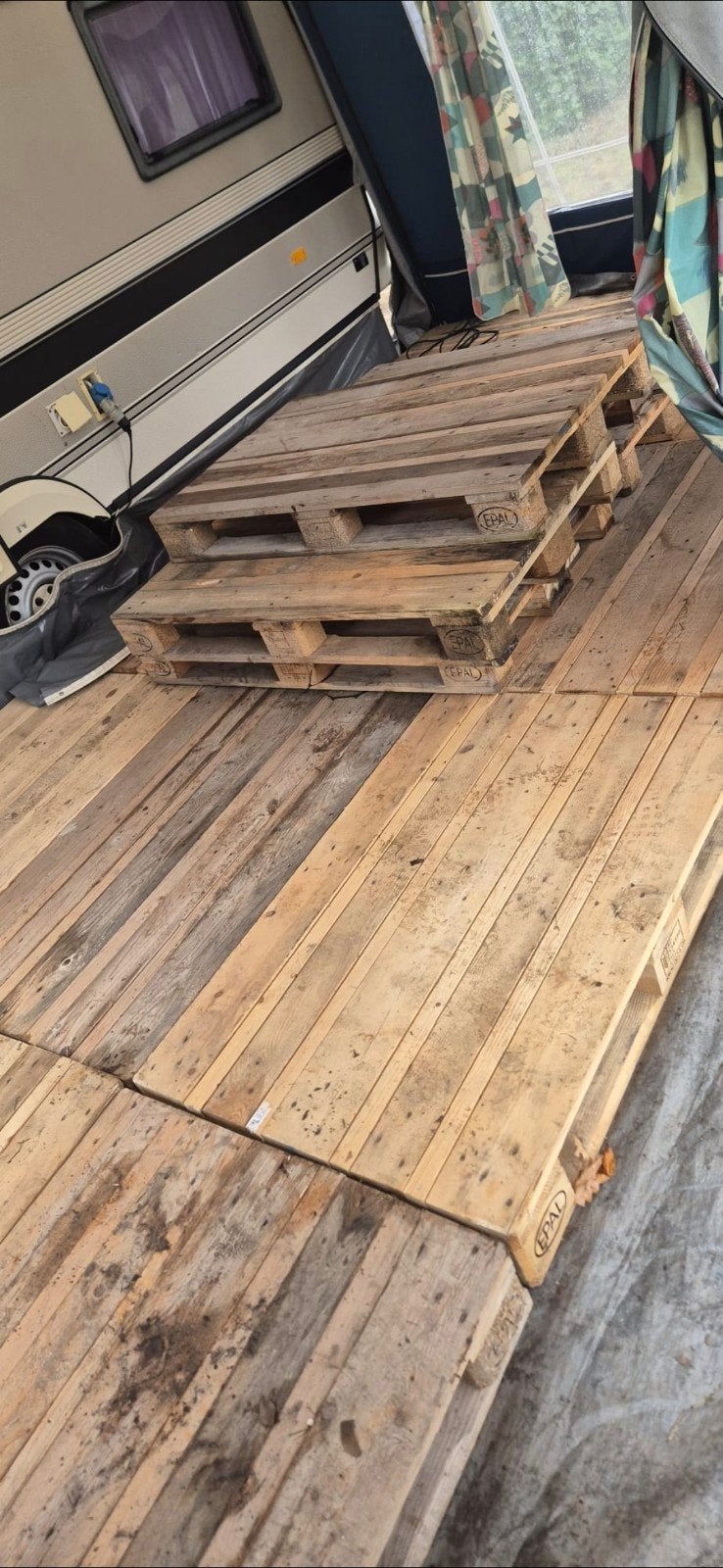 Gebruikte houten pallets voor diverse doeleinden, Ophalen, Gebruikt