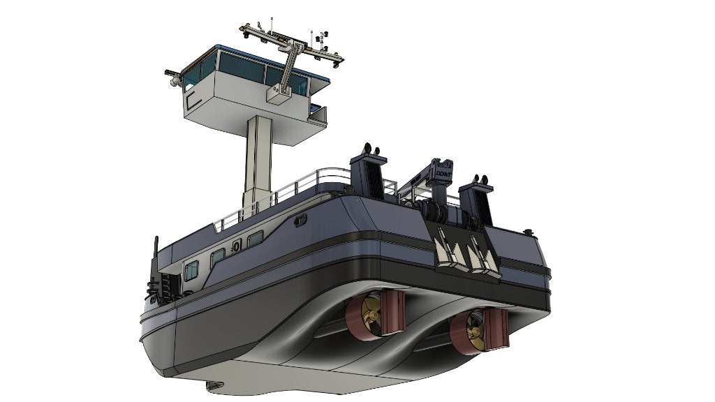 Duwboot ATLANTA 1:50 – STL-bestanden voor 3D-printen, Hobby en Vrije tijd, Ophalen of Verzenden, Nieuw, 1:32 tot 1:50, Overige merken