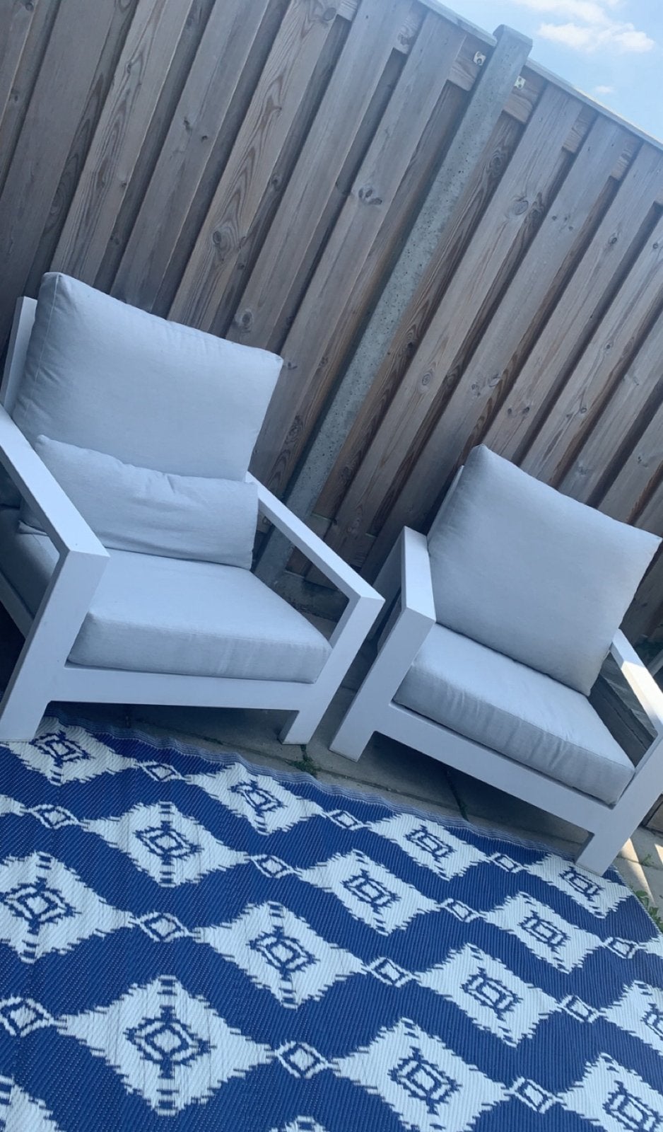 2 stoelen Bellagio vezzano, Tuin en Terras, Ophalen, Zo goed als nieuw, Aluminium