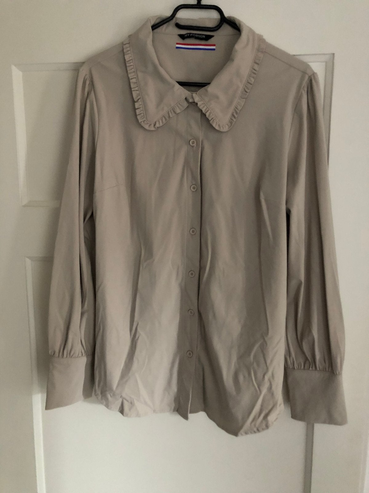 Zo goed als nieuwe my pashion blouse van travelstof, Ophalen of Verzenden, Zo goed als nieuw, Maat 38/40 (M), Beige