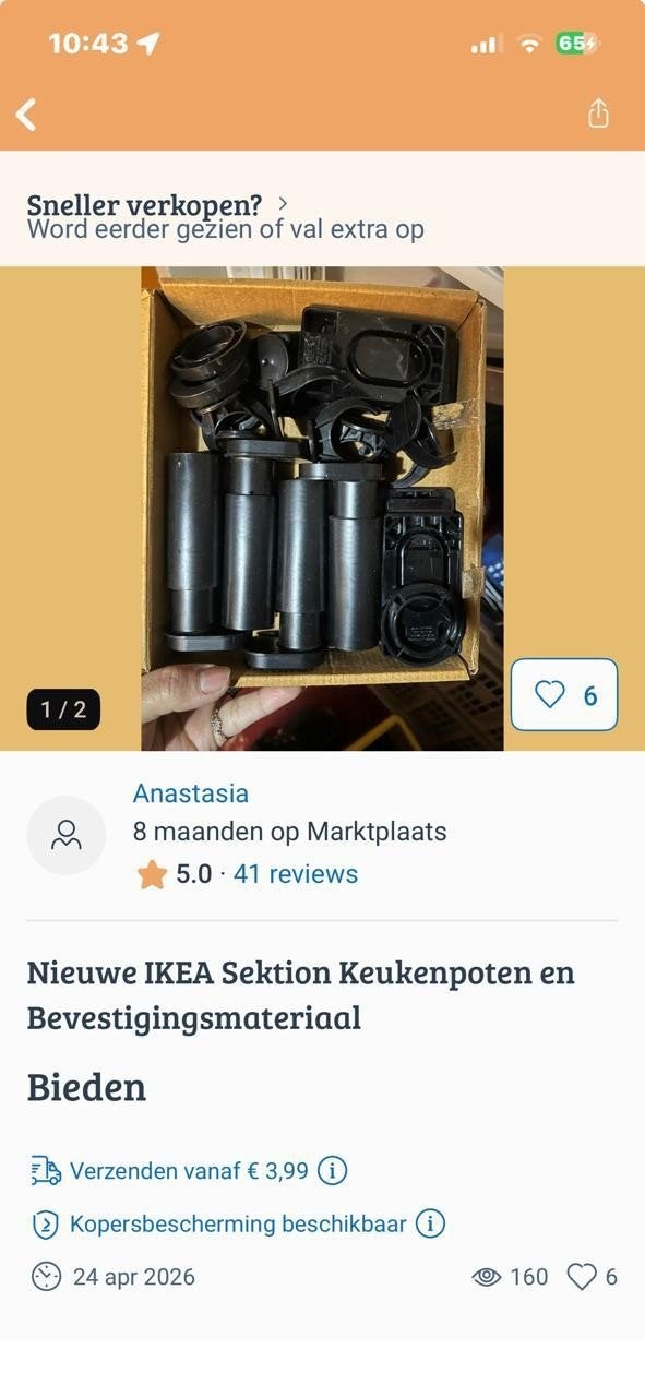 Nieuwe IKEA Sektion Keukenpoten en Bevestigingsmateriaal, Overige typen, IKEA, Kunststof, Nieuw